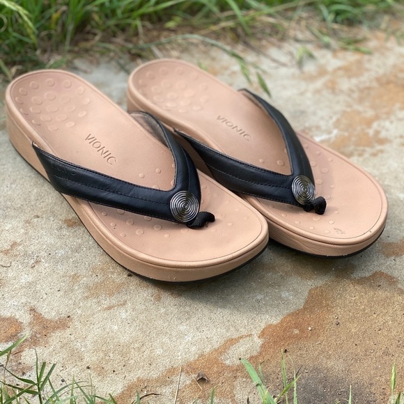 Vionic platform flip flops size 11 Pacific High tide arch support - Picture 1 of 9